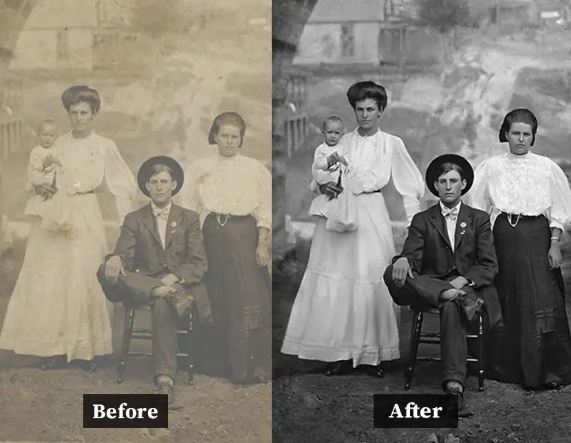 ai restore old photo